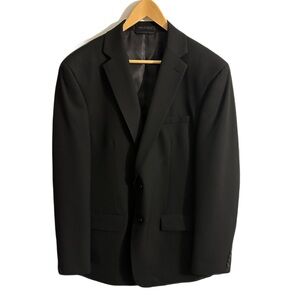 Van Heusen 44 Long black classic fit flex two button suit coat